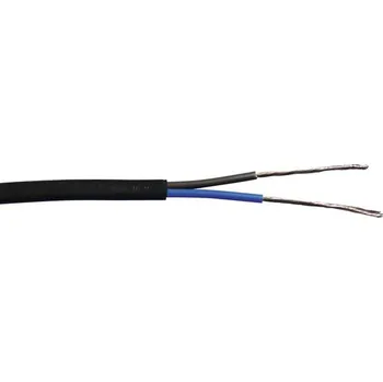 elektrický kabel Silový kabel H03 VV-F 2x0,75 mm² černá, metrážové zboží