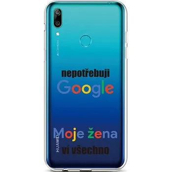 Pouzdro na mobilní telefon Kryt Huawei Y6 2019 silikon Google (obal neboli pouzdro na Huawei Y6 2019)
