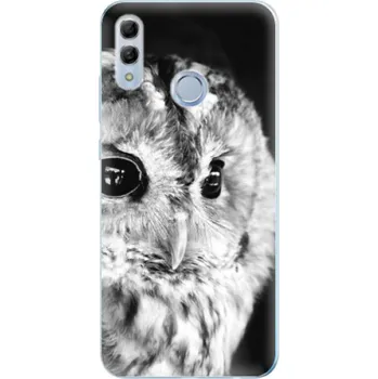 Pouzdro na mobilní telefon Silikonové pouzdro iSaprio - Honor 10 Lite - BW Sova (Odolný silikonový kryt, obal, pouzdro iSaprio - Honor 10 Lite - BW Sova - skvělá ochrana a pružnost, stylový UV potisk, lehkost, tiskne se v České republice)