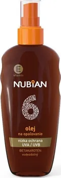 Přípravek na opalování Nubian olej na opalování s betakarotenem SPF 6 60 ml
