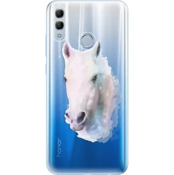 Pouzdro na mobilní telefon Silikonové pouzdro iSaprio - Honor 10 Lite - Bílý kůň 01 (Odolný silikonový kryt, obal, pouzdro iSaprio - Honor 10 Lite - Bílý kůň 01 - skvělá ochrana a pružnost, stylový UV potisk, lehkost, tiskne se v České republice)