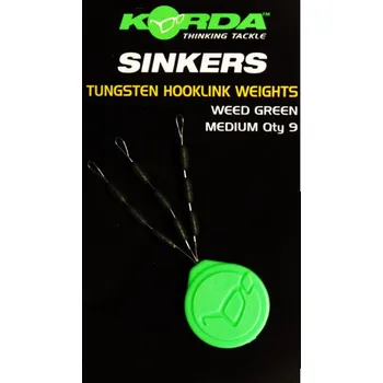 Korda Tungstenové Stopery Sinker Hooklink Weight Gravel Brown-Medium 9 ks