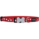 Red Dingo Obojek White Spots on Red