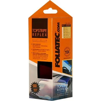 Stínítko do auta Stínící pruh na přední okno Foliatec 15x152cm černý - transparentní