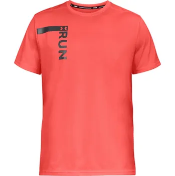 Pánské tričko Under Armour UA Run Tall Graphic SS růžové, S