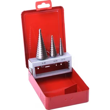 Příslušenství k nářadí Sada stupňovitých vrtáků Bučovice - HSS 4-12/4-20/6-30mm