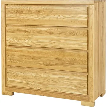 Ložnice KD353 dřevěná komoda z dubu Drewmax (Kvalitní nábytek z dubového masivu)