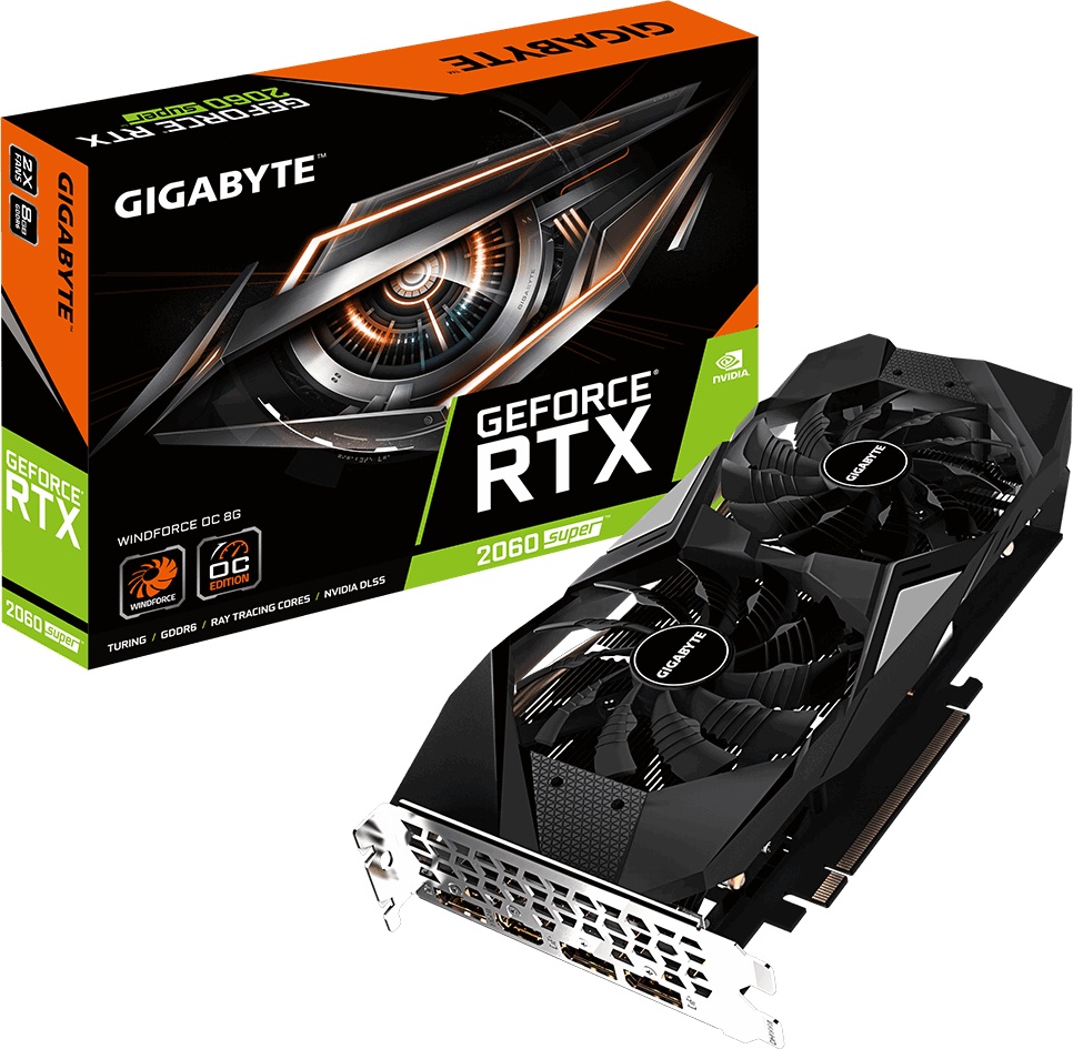 Gigabyte GeForce RTX 2060 SUPER WINDFORCE OC 8G (GV-N206SWF2OC-8GD