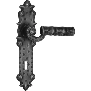 Dveřní kování Kovaná štítová klika model 313