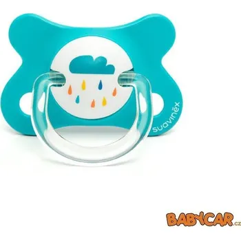Dětské zboží SUAVINÉX latexový dudlík ANATOMICKÝ FUSION -2-4m, 1ks Mráček/Modrá DOPRODEJ!