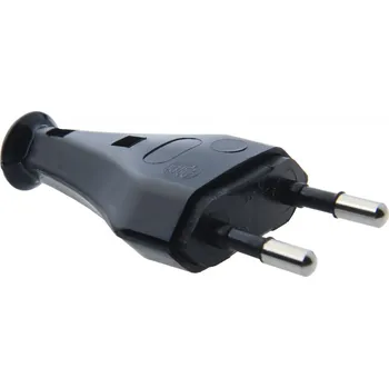 Elektrická vidlice Vidlice EURO Černá 230V/2,5A