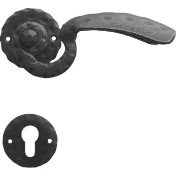 Dveřní kování Kovaná rozetová klika model 511