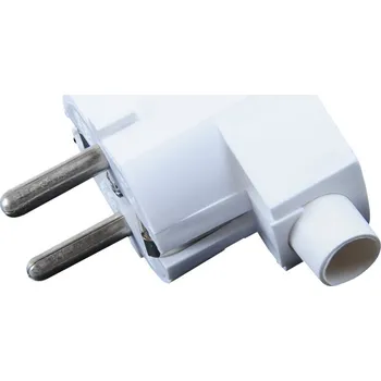 Elektrická vidlice Vidlice zemnící Bílá
