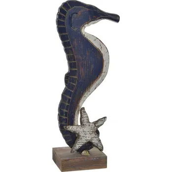 Vánoční dekorace Dekorace "MOŘSKÝ KONÍK-MODRÝ" 14x10x38cm