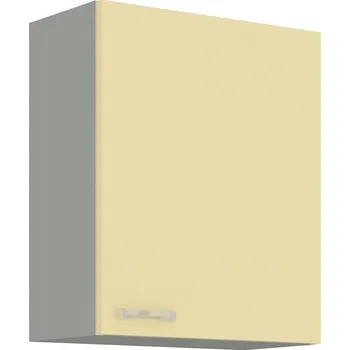 Horní skříňka KARMEN krémový lesk / šedá 60 G-72 1F