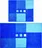 Grund Merkur sada předložek bez výřezu 50 x 80, 40 x 50 cm, modrá 