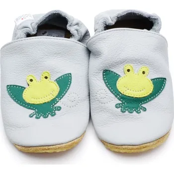 Chlapecké polobotky Kožené capáčky s gumou BABICE BA-095 žába Velikost: 32-33