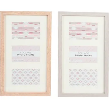 Rám na obraz Fotorámeček "COLLAGE" 3x foto 25x45x3/2b