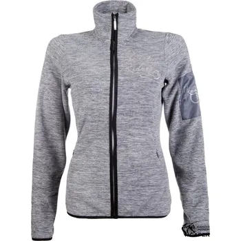 Mikina HKM -PIEMONT- - Melírovaná šedá - S