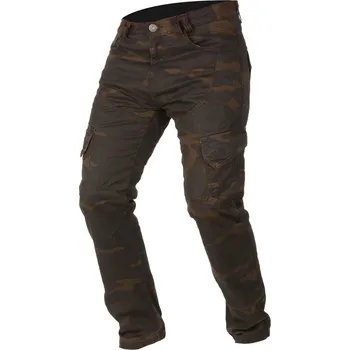 Moto kalhoty Ayrton Camino M110-124 hnědé camo/seprané