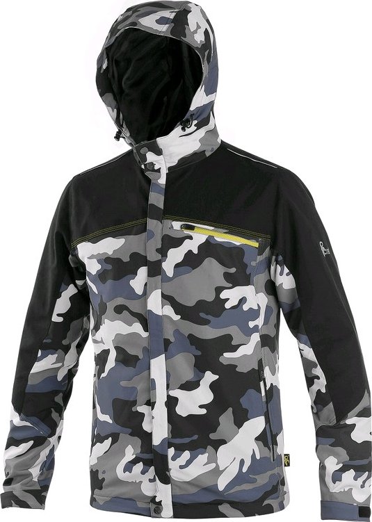 CXS BUNDA CXS DIXON, PÁNSKÁ, ŠEDO-BÍLÁ (MASKÁČ), VEL. M