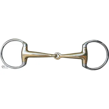 Udidlo pro koně Oliva 1x lomená HKM -ARGENTAN 16MM- - 11,5cm