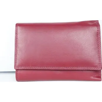 Peněženka Červená kožená peněženka Corsi z měkké kůže