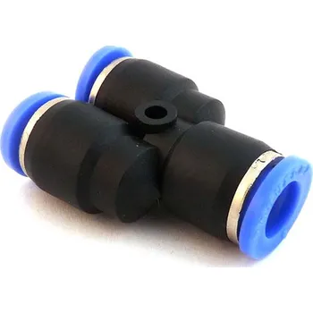 Cyklo nářadí Pneumatická nástrčná spojka - rozdělovač tvar Y - na vzduch 8 mm (Násuvná spojka plastová pro hadice 8mm)