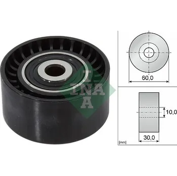 Vratná/vodicí kladka, klínový žebrový řemen INA 532 0321 10