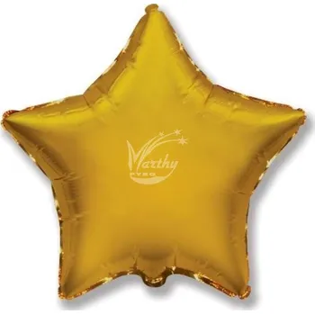 Balón fóliový 45 cm Hvězda - zlatá