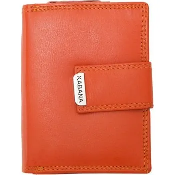 Peněženka Oranžová kompaktní dámská kožená peněženka Kabana