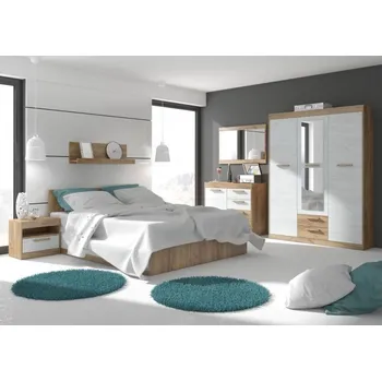 Ložnicová sestava Ložnice Lumera craft zlatý/craft bílý