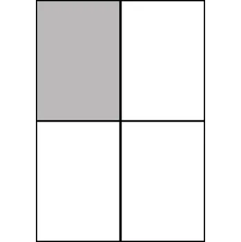 Speciální papír Samolepicí etiketa A4, 4ks na archu, 105 x 148 mm