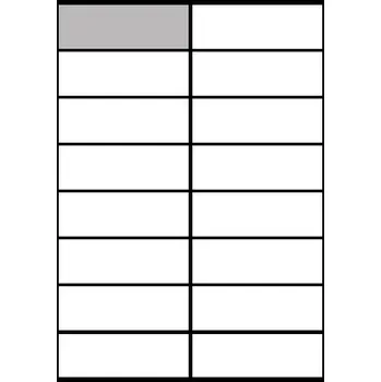 Speciální papír Samolepicí etiketa A4, 16ks na archu, 105 x 37 mm