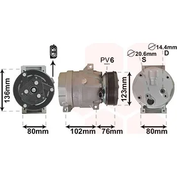 Kompresor klimatizace Kompresor klimatizace VAN WEZEL 4300K069