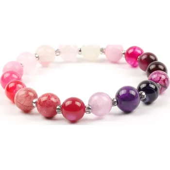 Náramek Moni dámský náramek minerálový růžovo-fialový