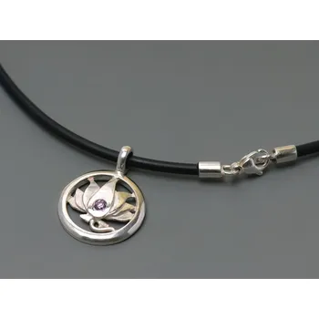 Souprava šperků Lotos fialový zirkon, Velikost 45