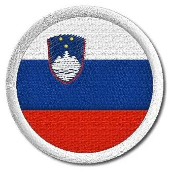 Nášivka Pelisport Nášivka Slovinská vlajka kulatá ø 4,5 cm - nelze suchý zip