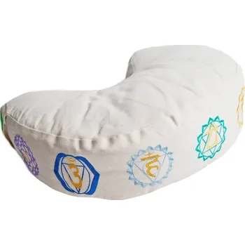 Meditační polštář Luna čakry natur