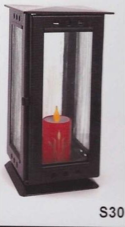 Svítilna na hrob S30 pozink černá