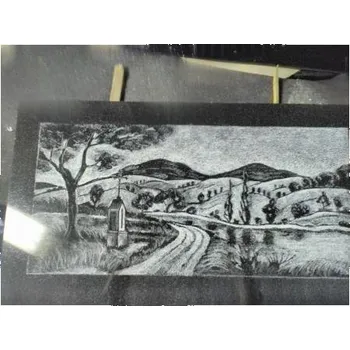 Smuteční dekorace Gravírování - krajinka velikost 15 x 20 cm