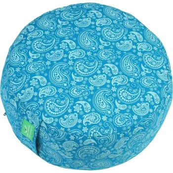 Meditační polštář Rondo s potiskem tyrkys