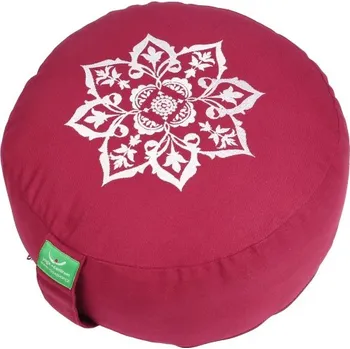 Meditační polštář Mandala bordó