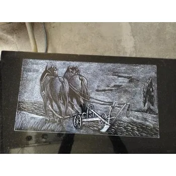 Smuteční dekorace Gravírování - Poslední brázda velikost cca 20 x 25 cm