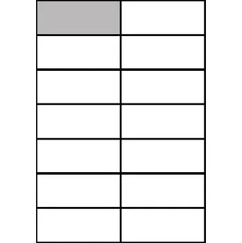 Speciální papír Samolepicí etiketa A4, 14ks na archu, 105 x 42,5 mm