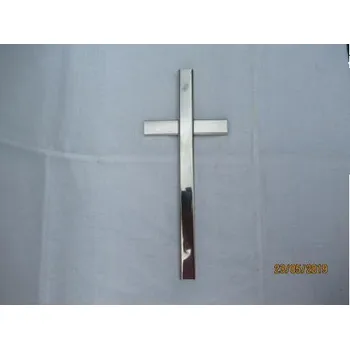 Smuteční dekorace Kříž K42 nerez velký