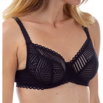 Podprsenka Antigel - Tressage graphic podprsenka tulipánová nevyztužená tressage noir 65F FCC2837