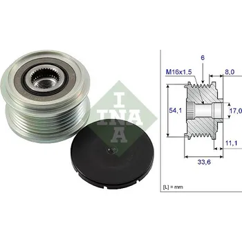Alternátor Předstihová spojka INA 535 0059 10
