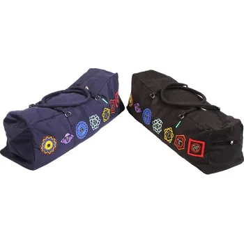 Taška vyšívané čakry, Barva černá