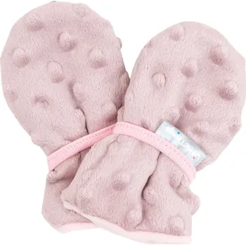 Rukavice fialkové kojenecké rukavičky minky